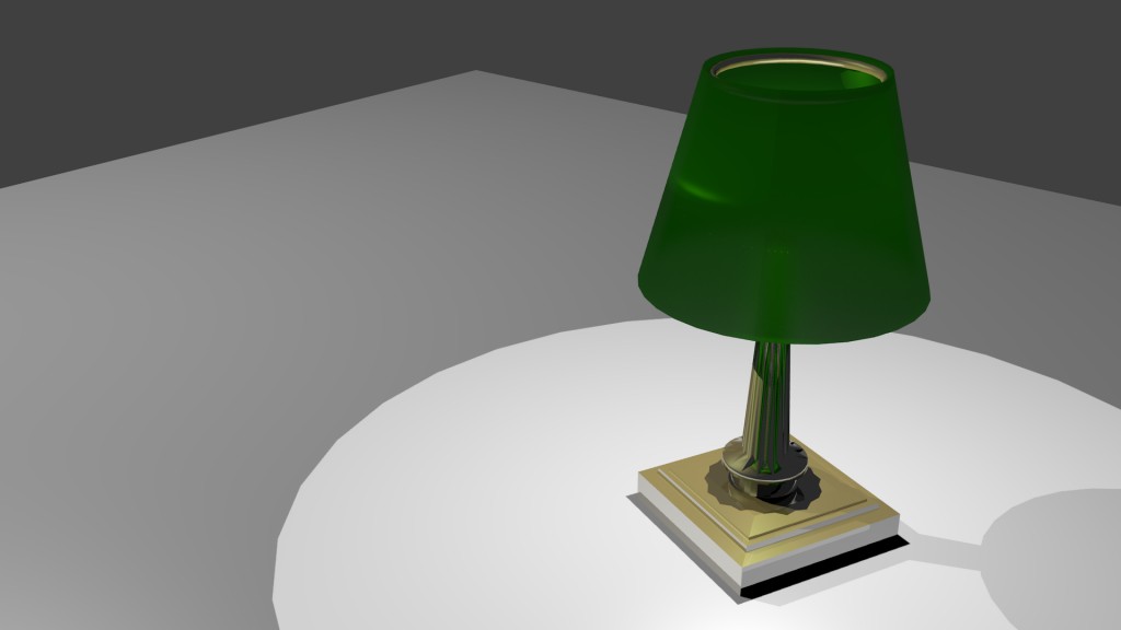 Brass table lamp