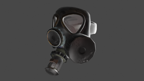 GAS MASK (LOW POLY)