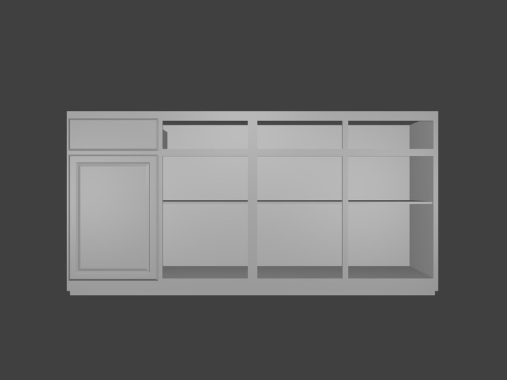 Adjustable Lower Kitchen Cabinet