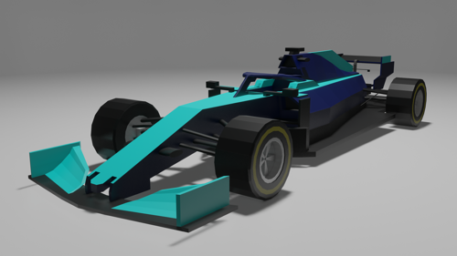 Low Poly F1 Car