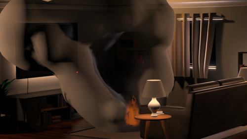 Eevee Mesh Fire and Metaball Smoke [ANIMATION]