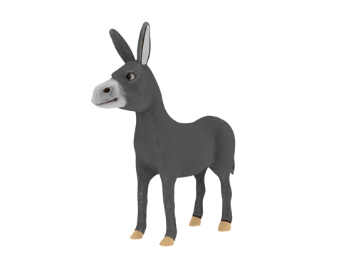Donkey rigged with Rigify