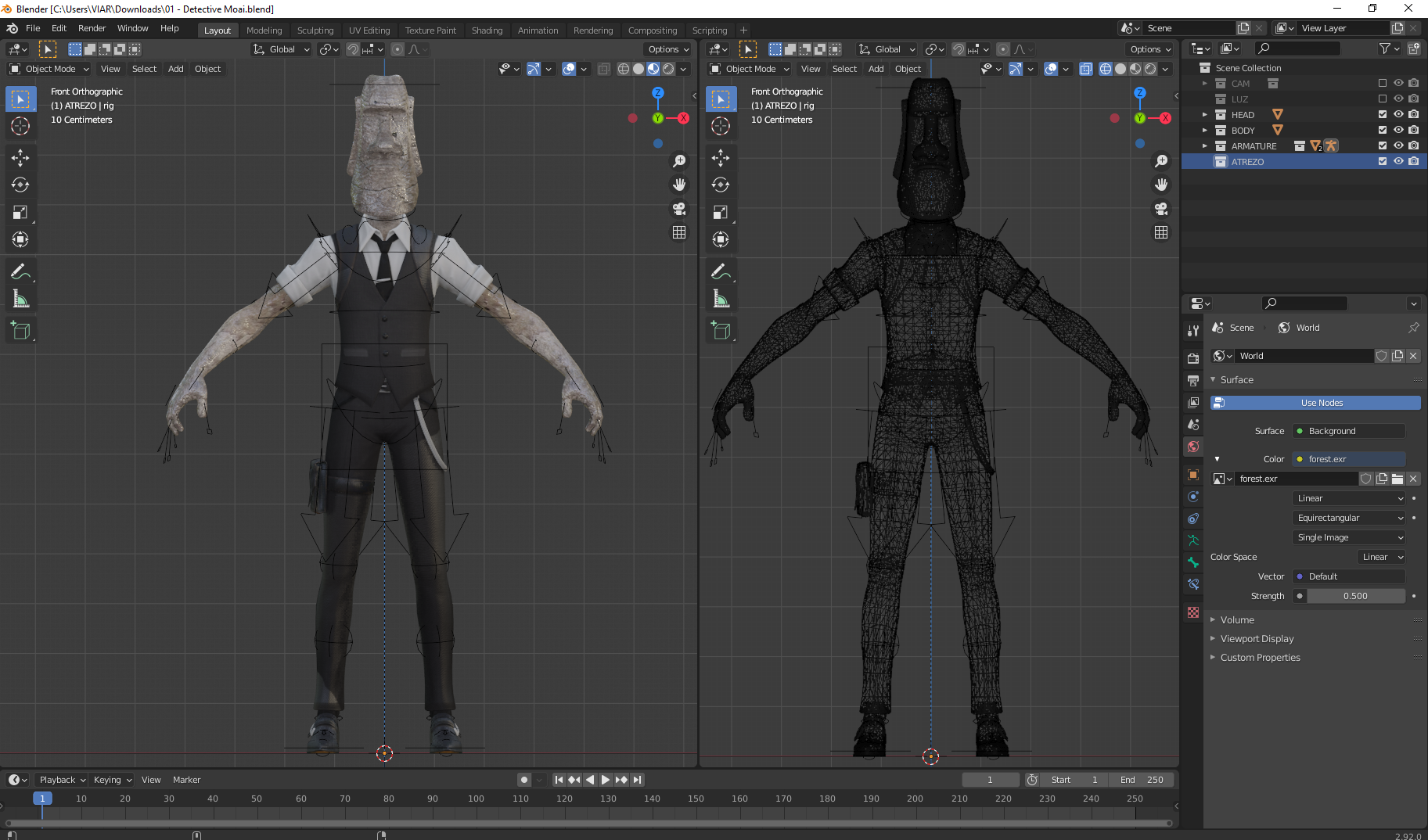 Detective MOAI (Original Character)