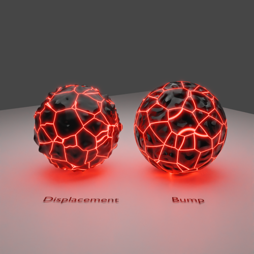 Glowing voronoi Texture