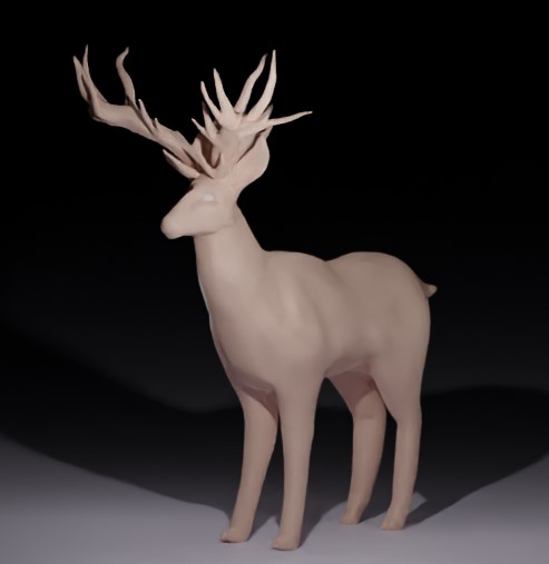 Deer sculpting