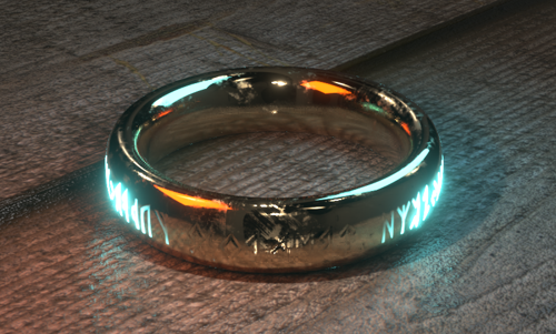 RING WITH VIKING RUNE