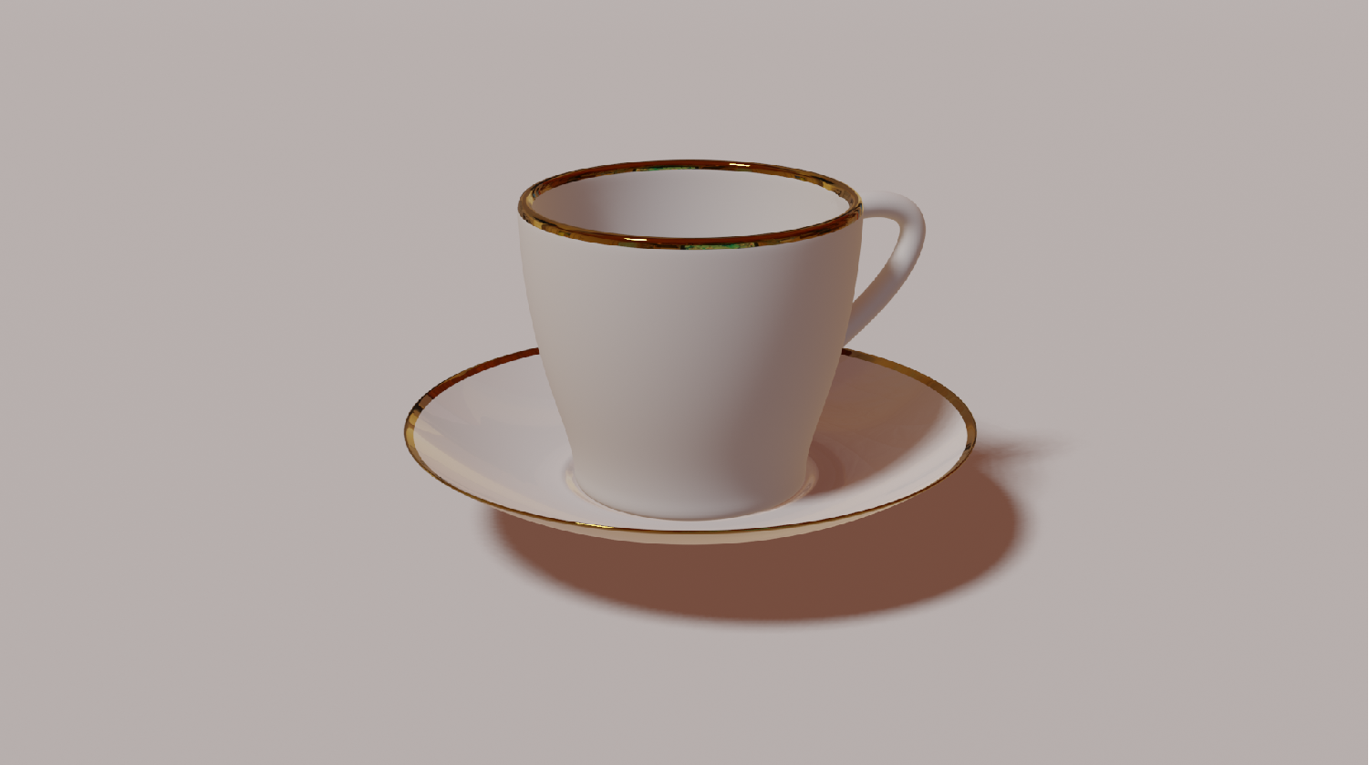 Cup and plate
