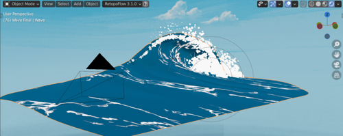Animated Stylised Wave