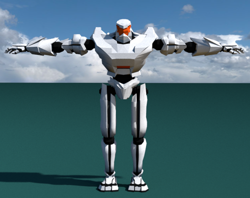 low poly robot