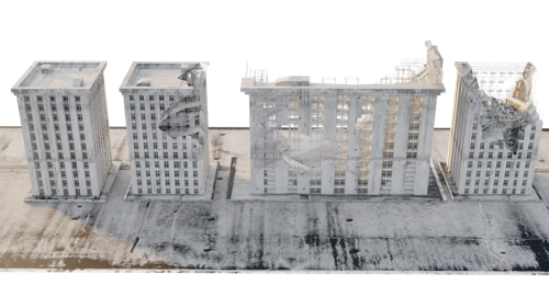 Apocalyptic Buildings -Ian Hubert Inspired