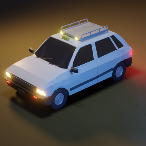 Low Poly Taxi