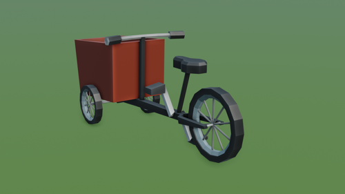 Low poly Cargo bike