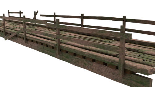Narrow wooden Bridge