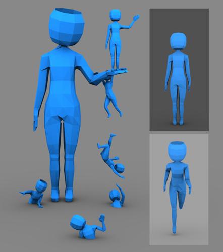 Characters Low Poly
