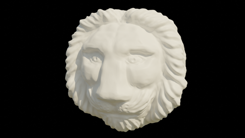 Lion's head - sculpture