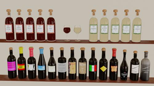 Alcohol bottles