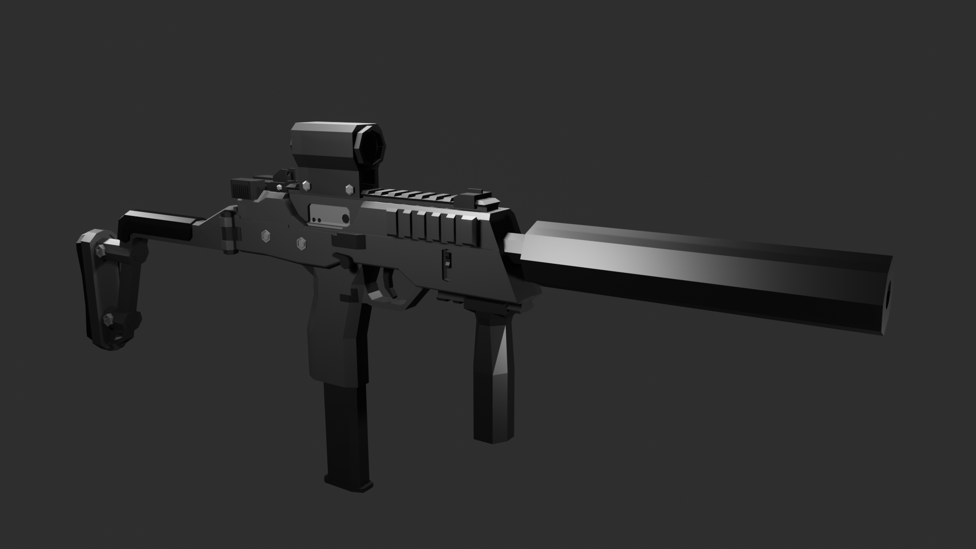 Low Poly MP9 Modified