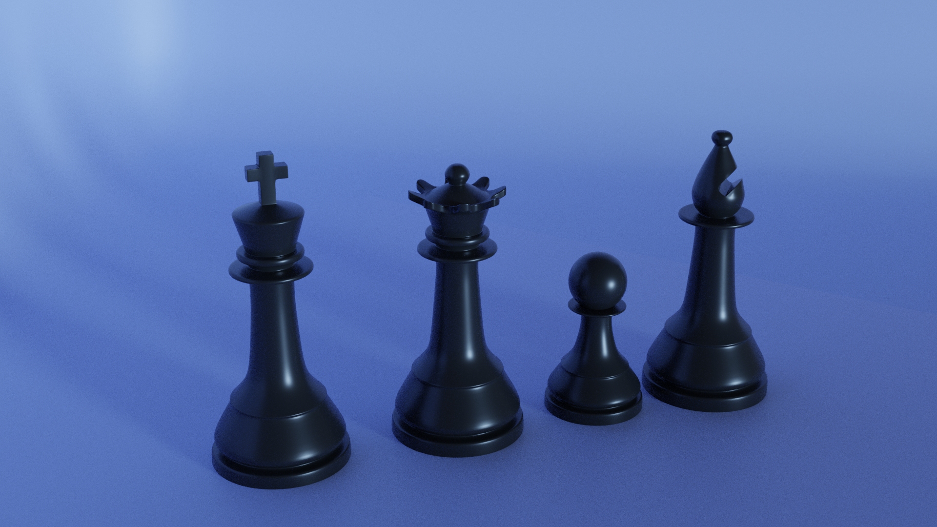 Chess Pieces King - Queen - Bishop - Pawn
