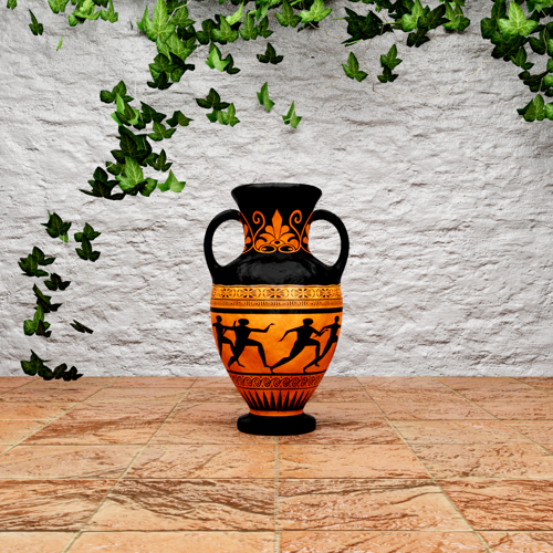 Greek Vase on Patio