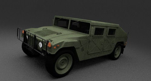 Military jeep.