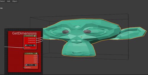 [GeometryNode] Get dimensions of another object