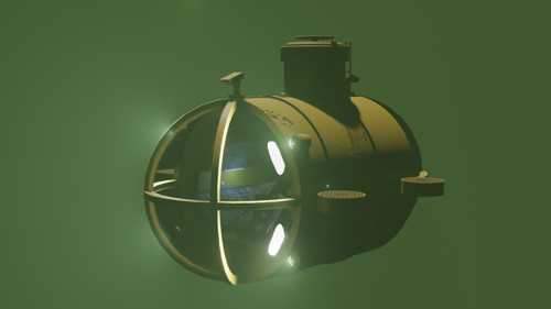 mini sub and character