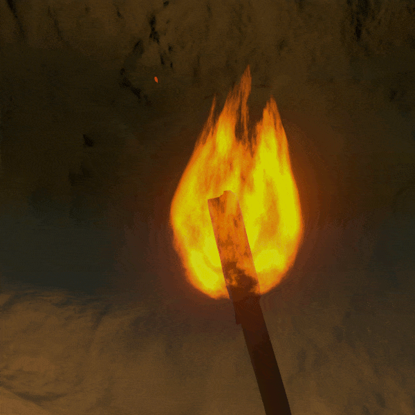 procedural flame and sparks
