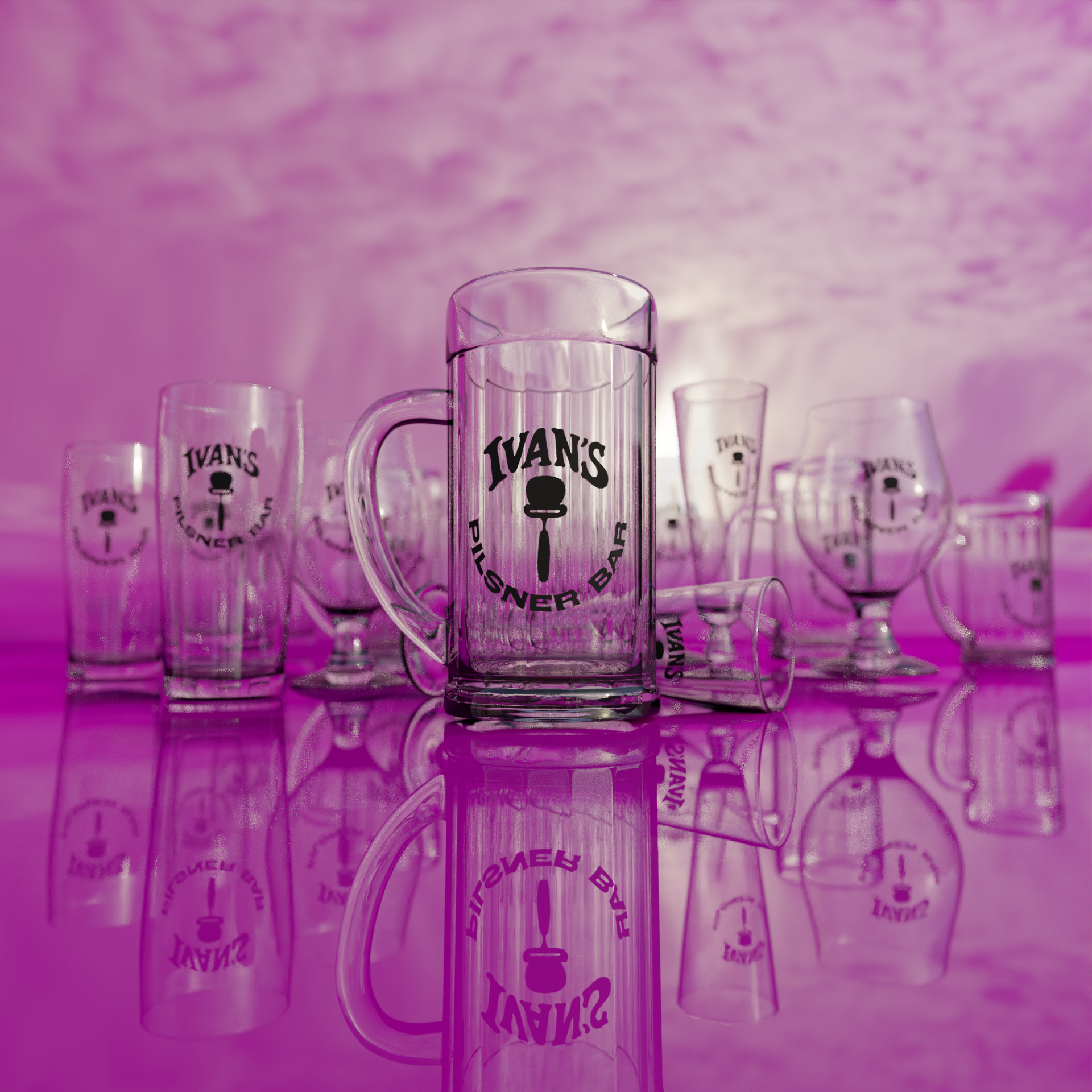 Beer glas collection
