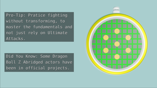 Dragon Ball Z Radar and Loading Screen