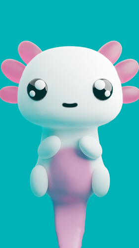 Cute axolotl