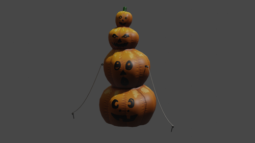 Inflatable Decorative Stacked Pumpkin