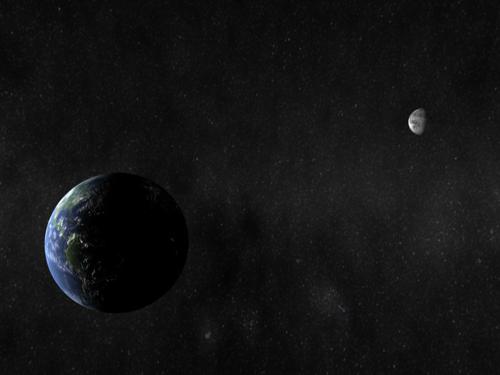 The Earth And Moon