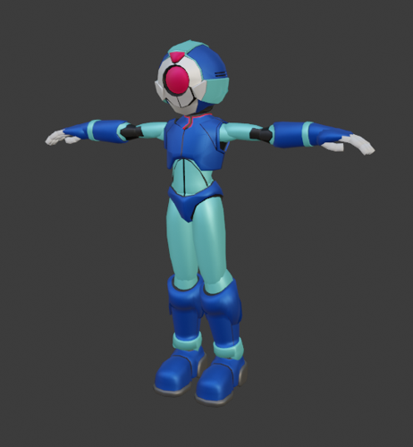 Panteon rigged component megman(fanart)