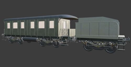 Train wagon and coal wagon