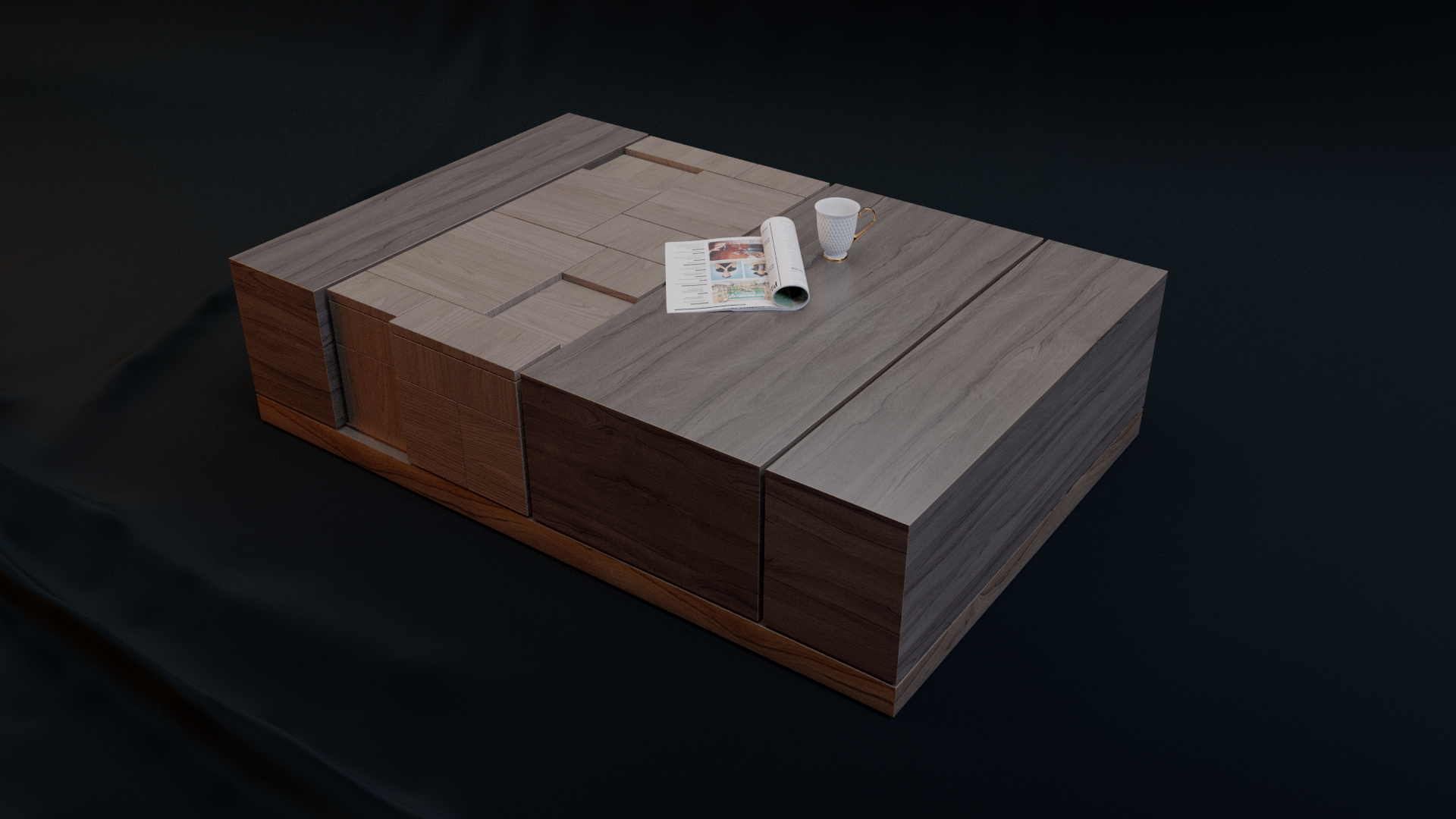 Wallnut coffe table