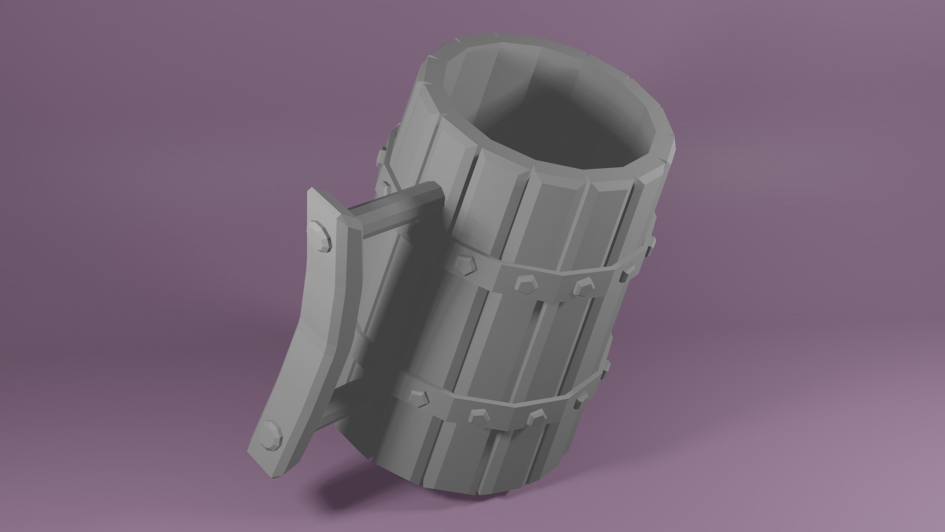 Low Poly Tankard No Texture