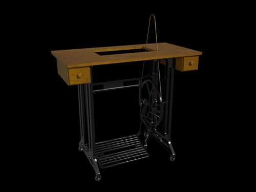 Sewing machine table frame