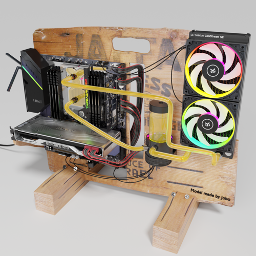 Enthusiastic Orange Crates High End Computer