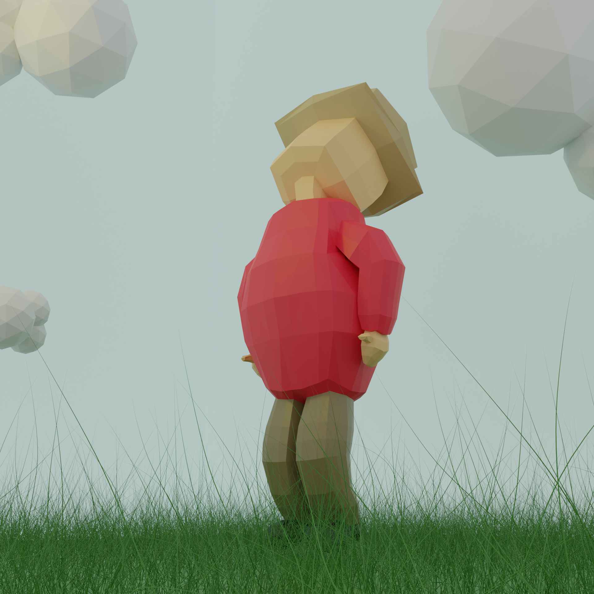 Low Poly Farmer (Rigged!)
