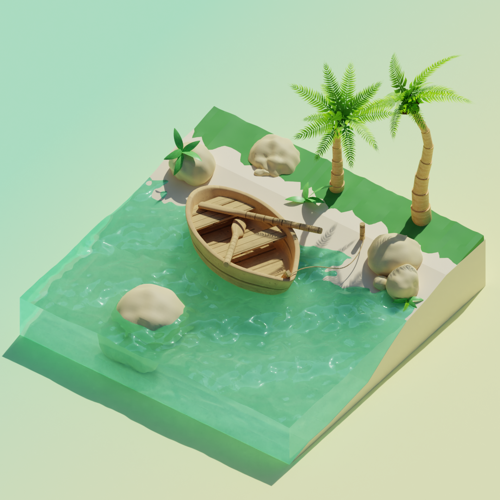 Tropical scene