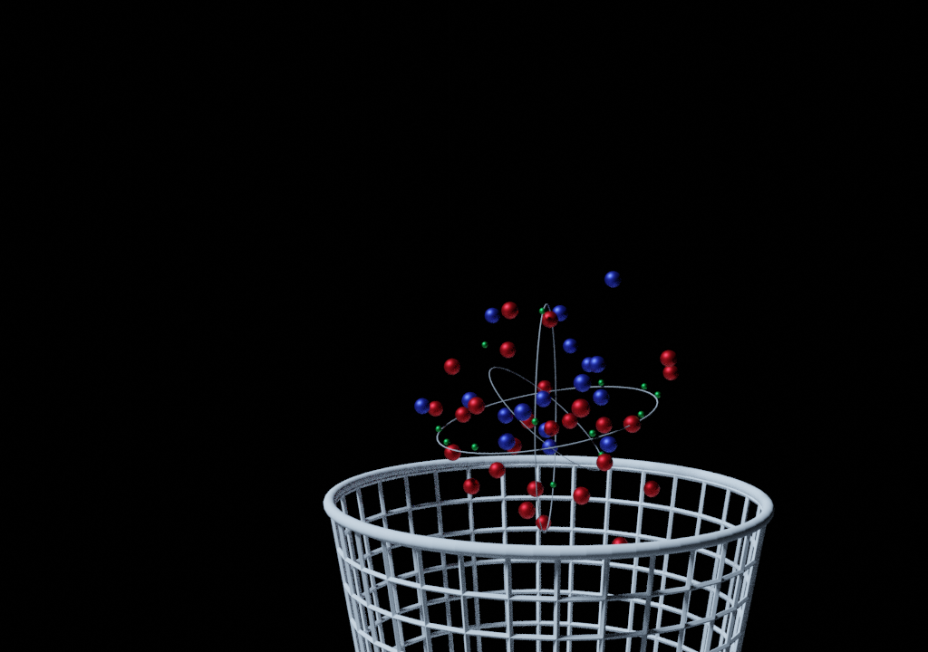 Thrown away atom