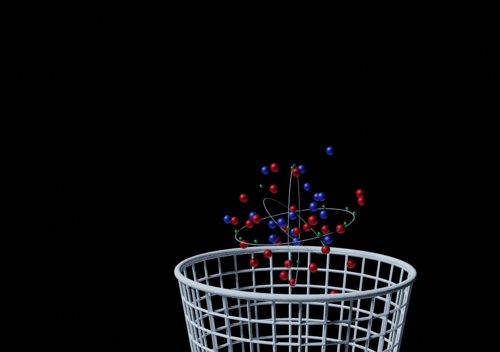 Thrown away atom