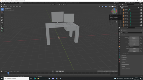 A desk model