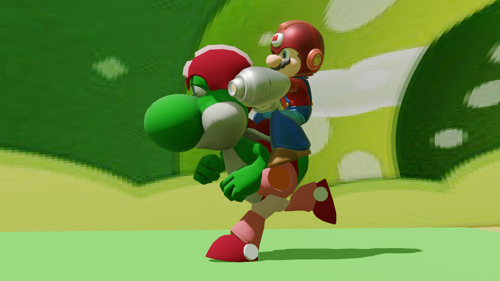 Mega Mario & Roshi