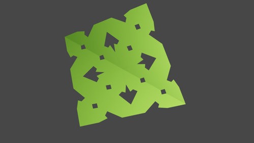Paper star animation