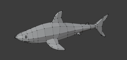 Low Poly Shark Model