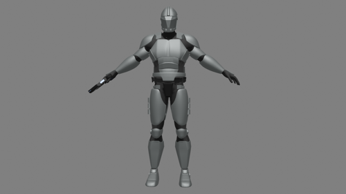 Rigged Sci-Fi Soldier | Animation-Ready