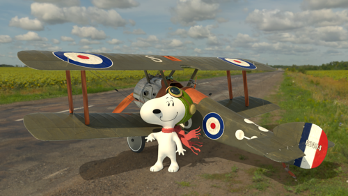 Sopwith Camel and Snoopy