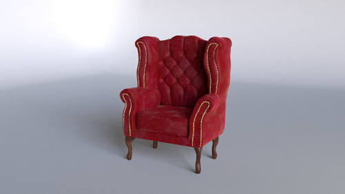 Scroll Wing Chair