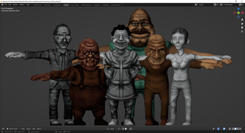 Stylized Lowpoly Characters